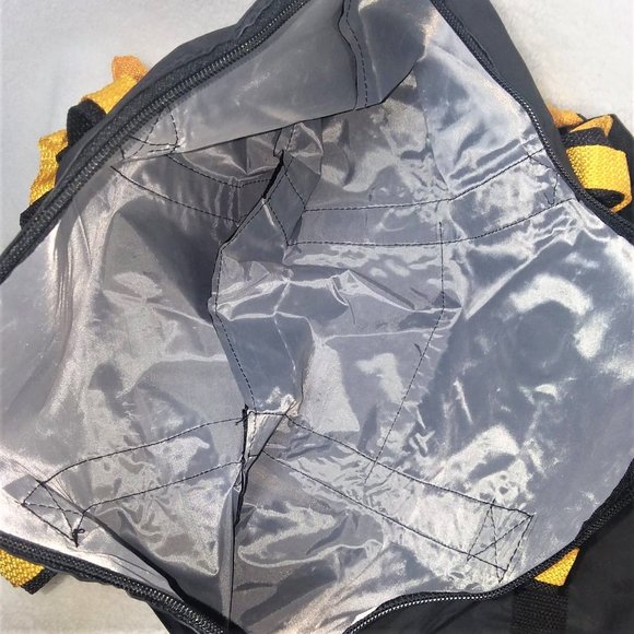 Bill Blass Two Black and Yellow Tote Bag Set with Outer Front Pocket - Picture 4 of 10